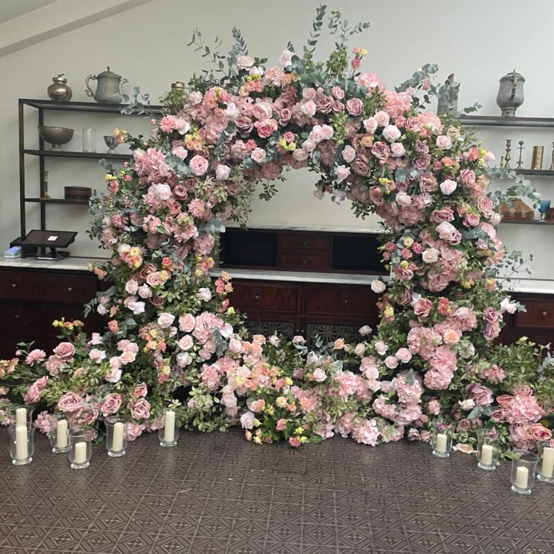 Full Circle Floral Backdrop – For Hire