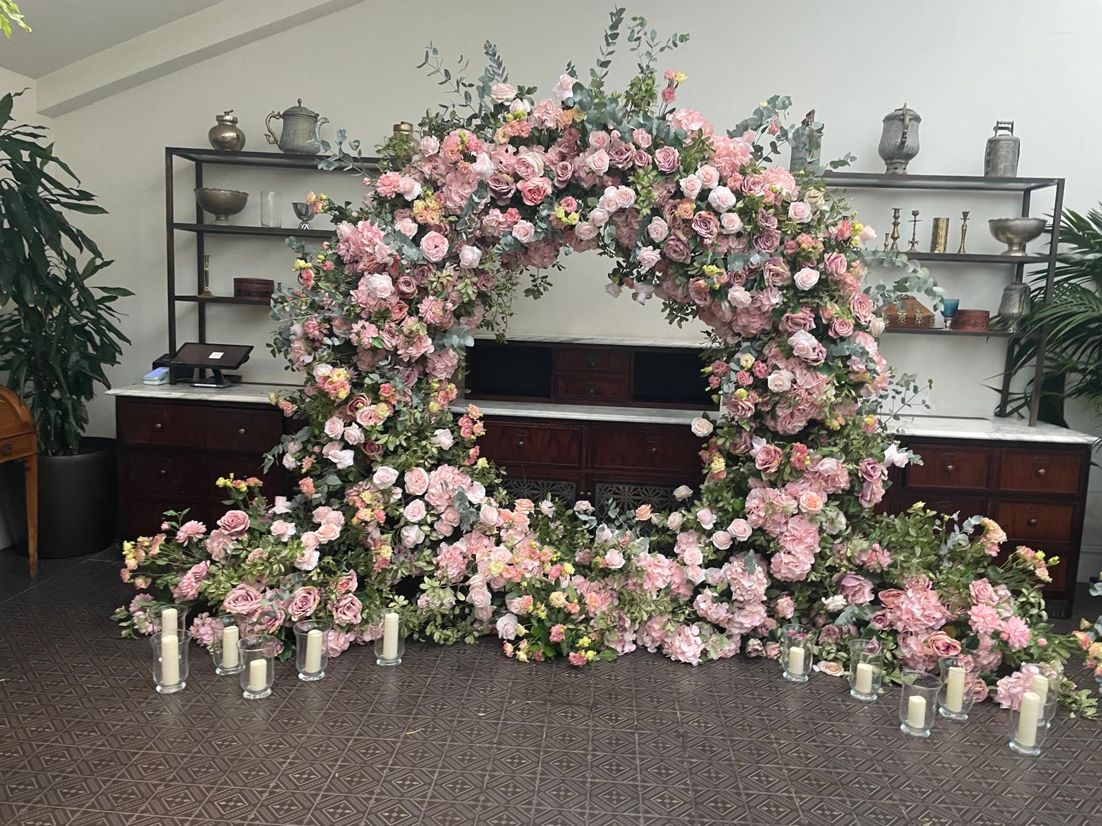 Full Circle Floral Backdrop – For Hire